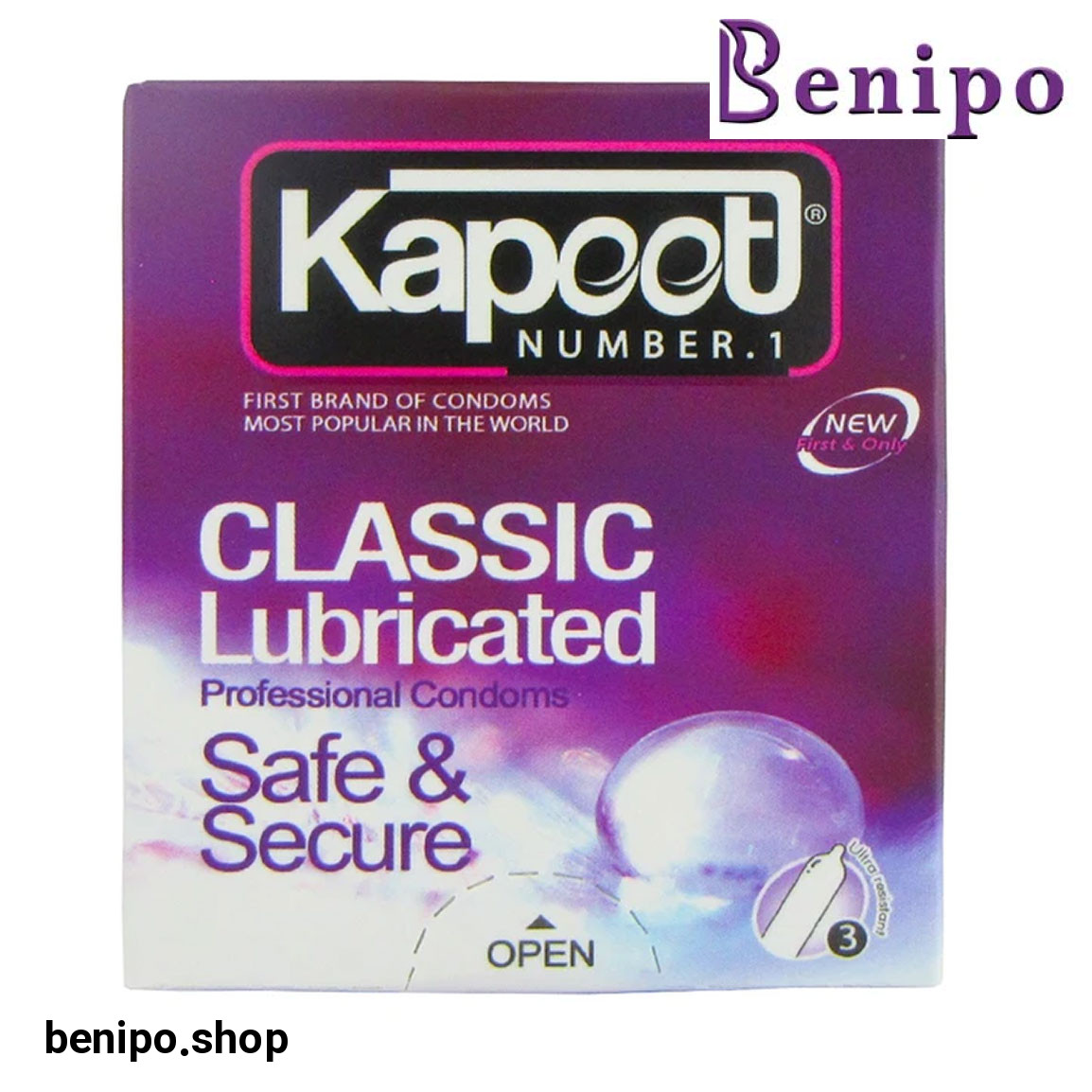 کاندوم مدل Classic Lubricated بسته 3 عددی
