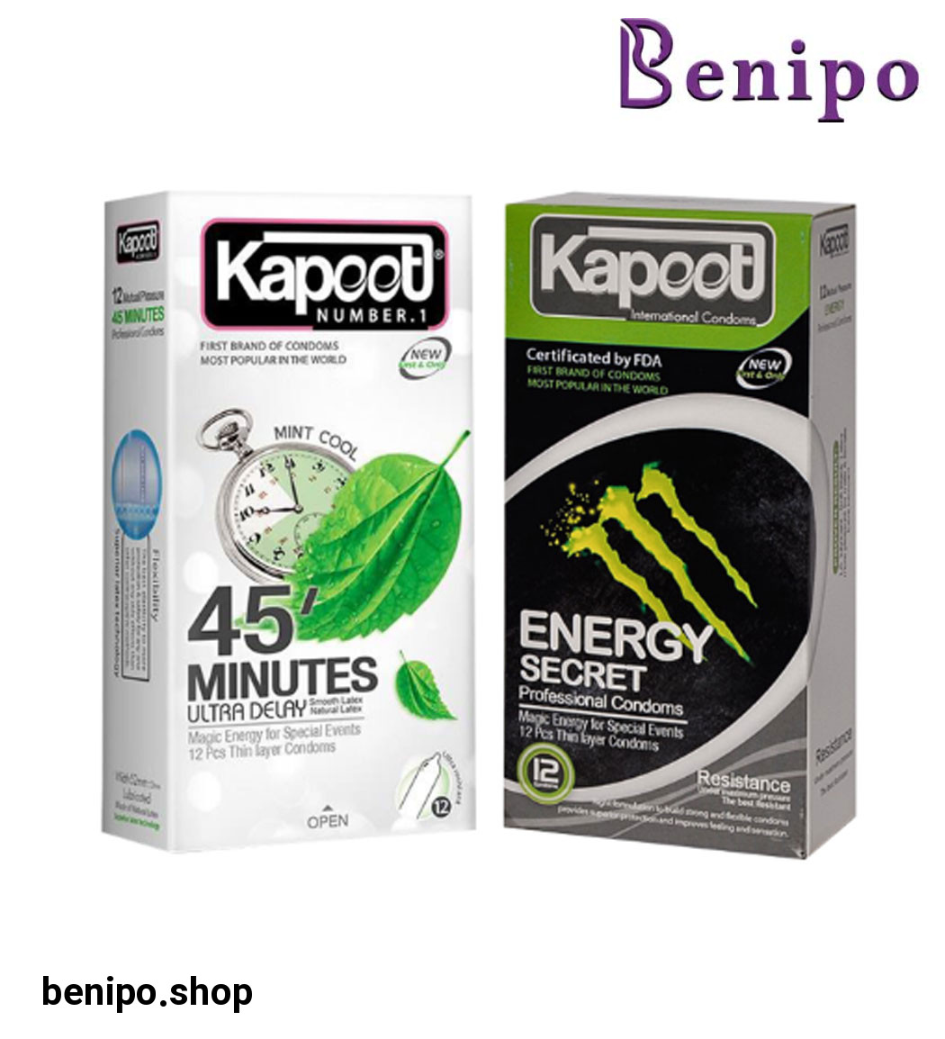 پک دو عددی کاندوم Minutes 45 به همراه کاندوم energy secret
