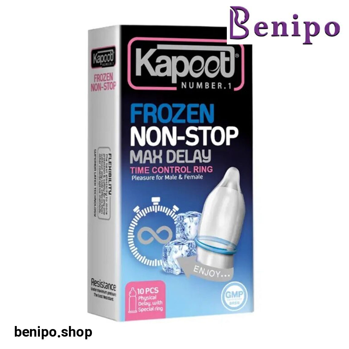 کاندوم مدل Frozen Non Stop بسته 12 عددی