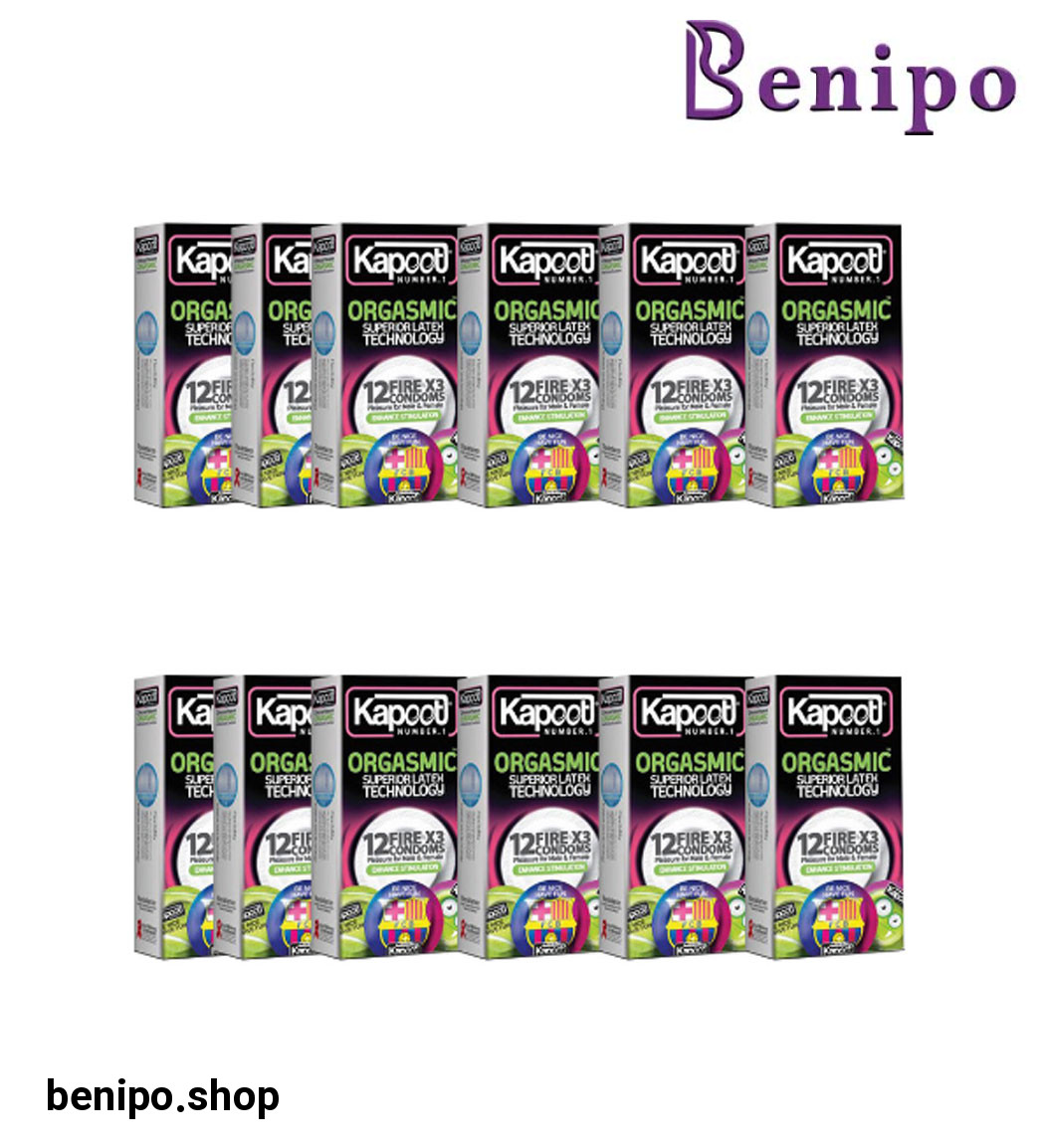 پک 12 عددی کاندوم مدل orgasmic