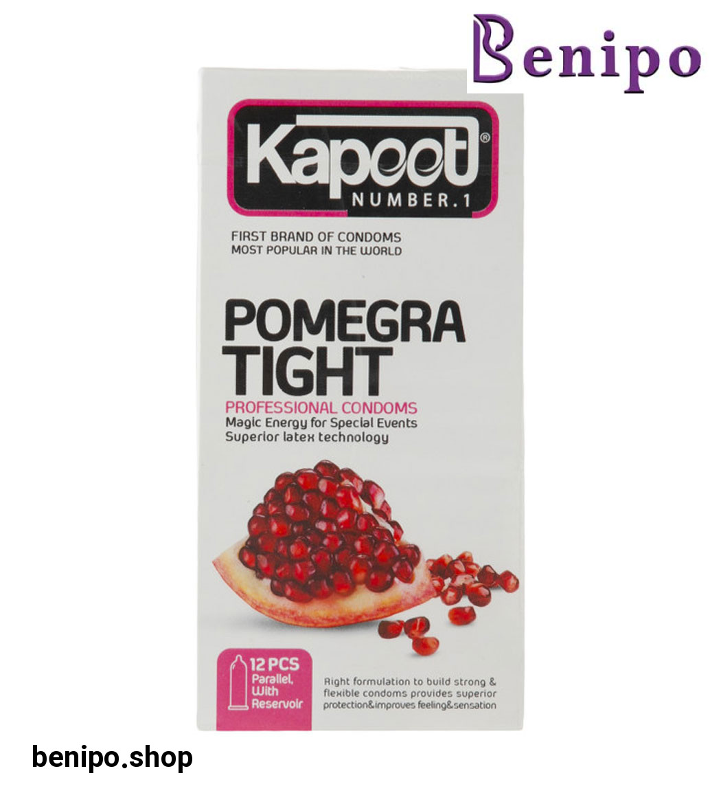 پک 12 عددی کاندوم مدل pomegra tight