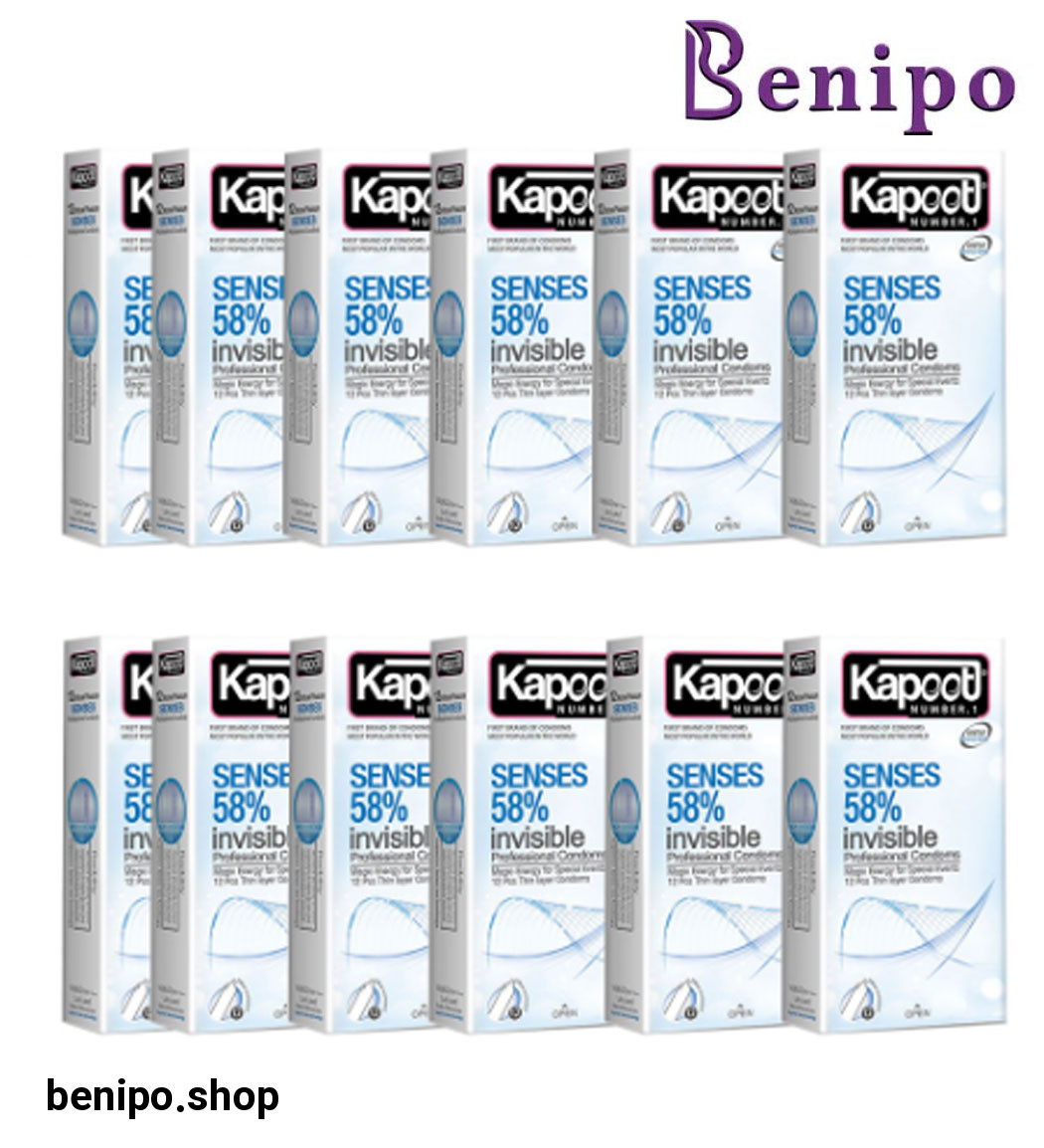 کاندوم مدل sense 58 پک 12 عددی