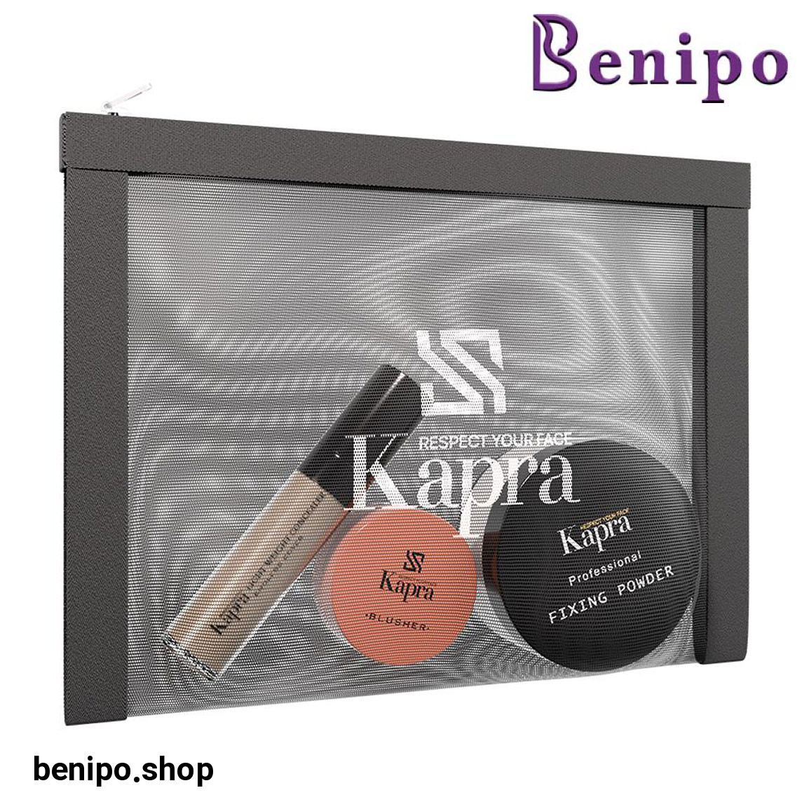 پک آرایشی 3 عددی به همراه کیف آرایشی