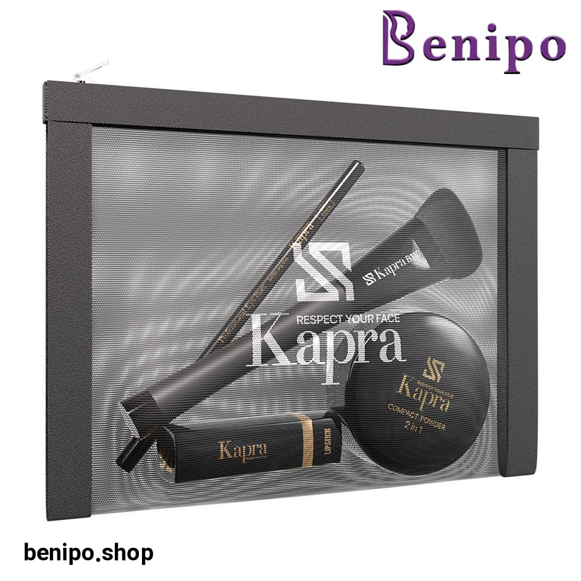 پک آرایشی 4 عددی به همراه کیف