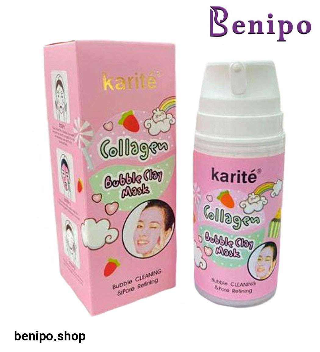 ماسک صورت حبابی کلاژن صورتی 105میل