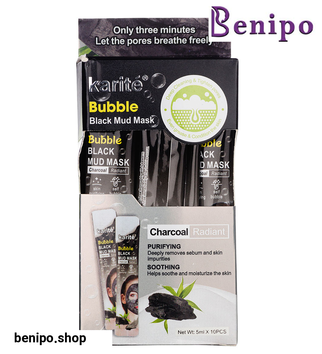 ماسک حبابی ساشه ای مدل Charcoal حجم 5میل