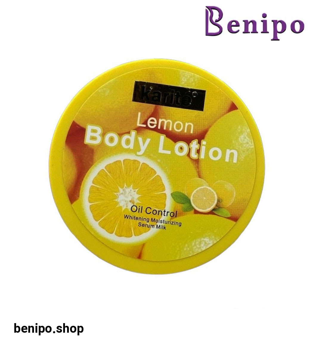 لوسیون کنترل کننده چربی پوست بدن کاسه ای حاوی عصاره لیمو 250میل