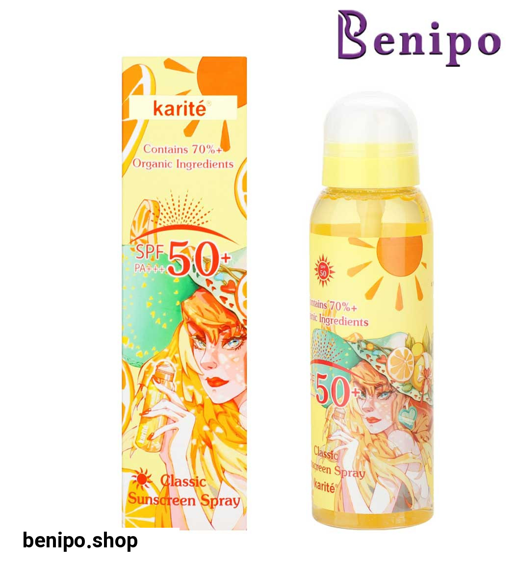 اسپری ضد آفتاب حاوی عصاره پرتقال SPF50