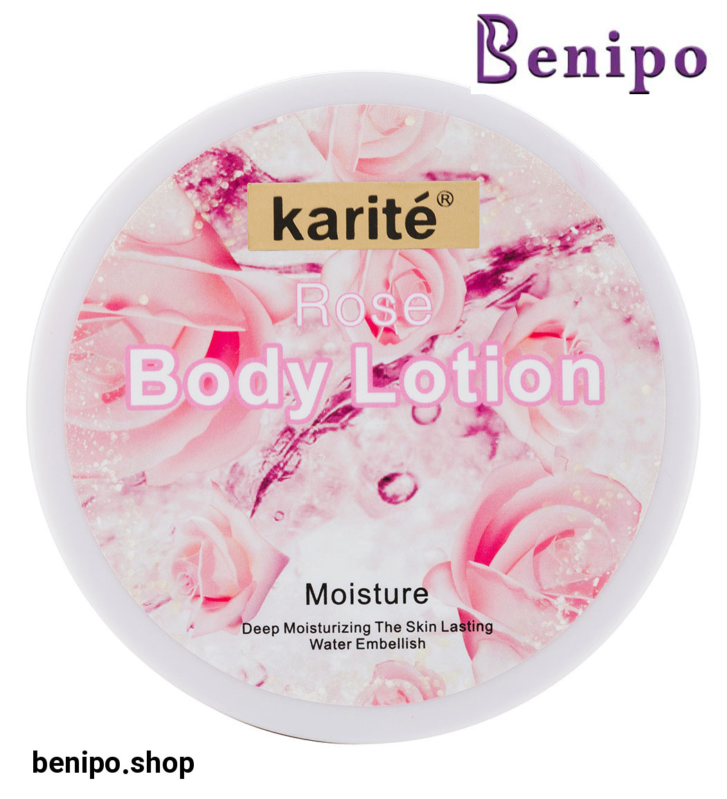 لوسیون مرطوب کننده بدن کاسه ای حاوی عصاره گل رز 250میل