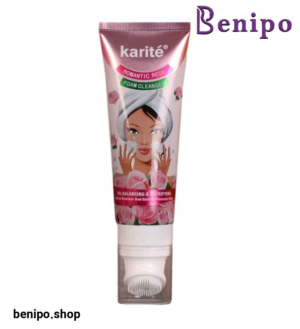 فوم شستشو براش دار حاوی عصاره گل رز  120میل