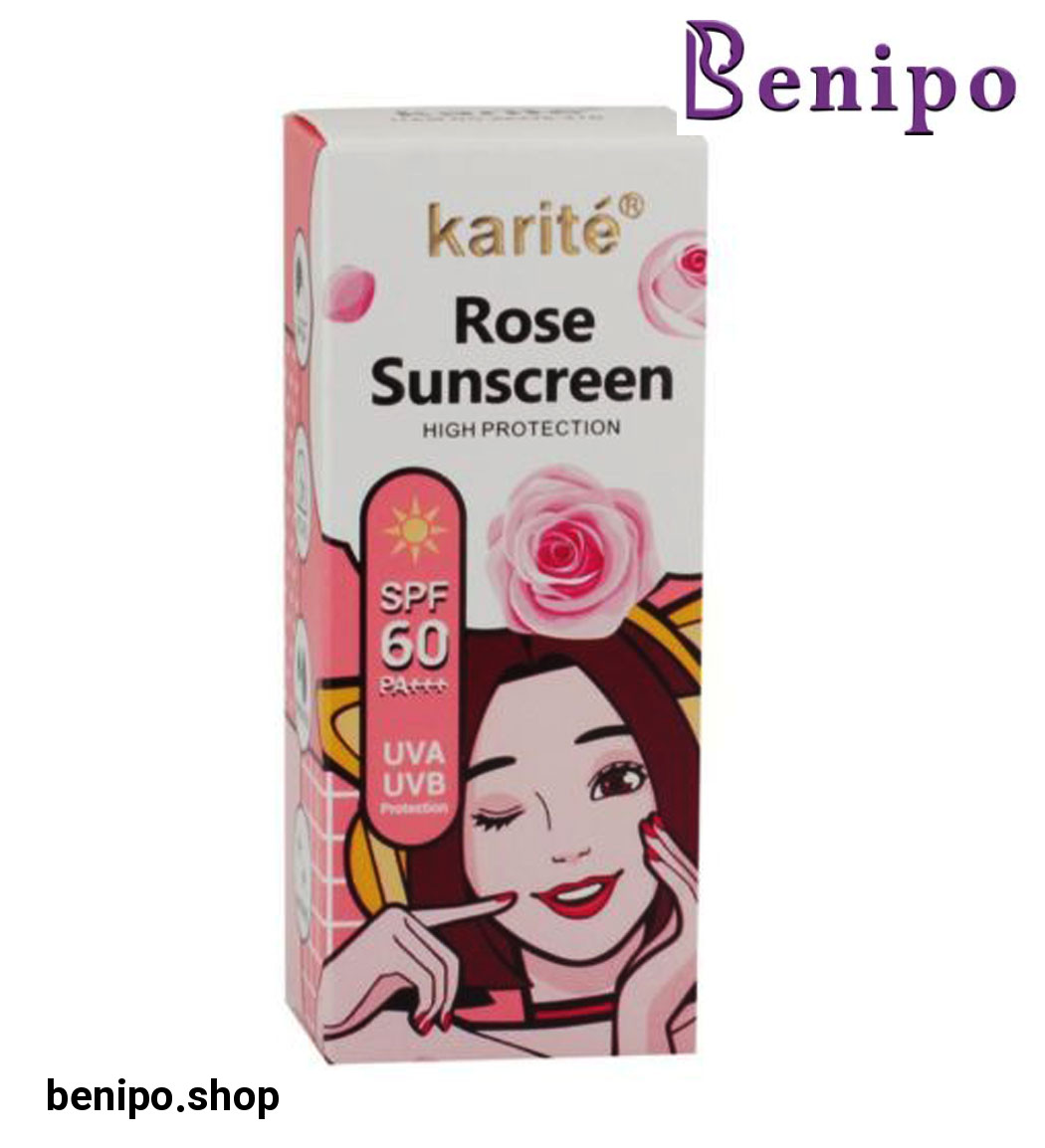 کرم ضد آفتاب حاوی عصاره گل رز SPF 60