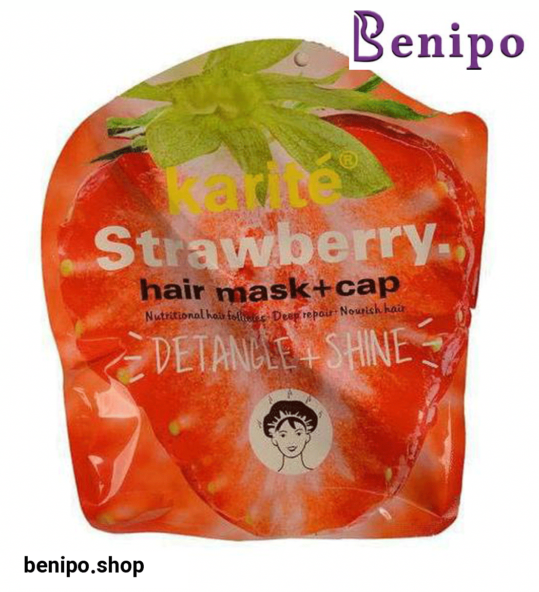 ماسک مو توت فرنگی به همراه کلاه 25میل