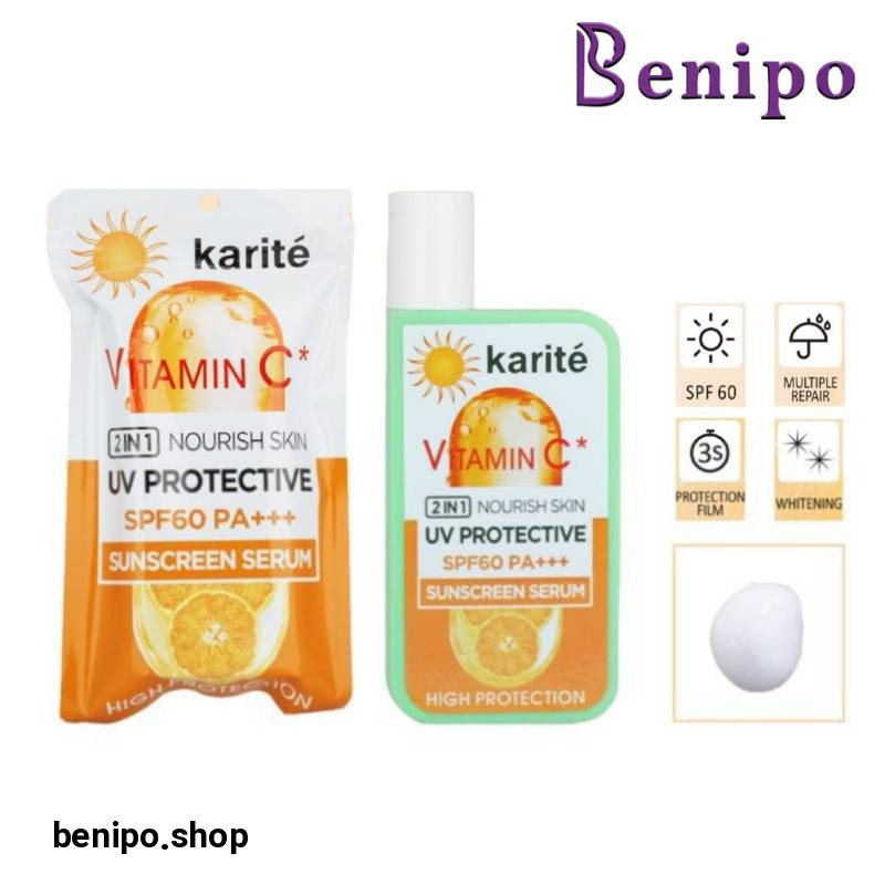 سرم ضد آفتاب و تقویت کننده پوست حاوی ویتامین سی دارای SPF60 حجم 60 میل