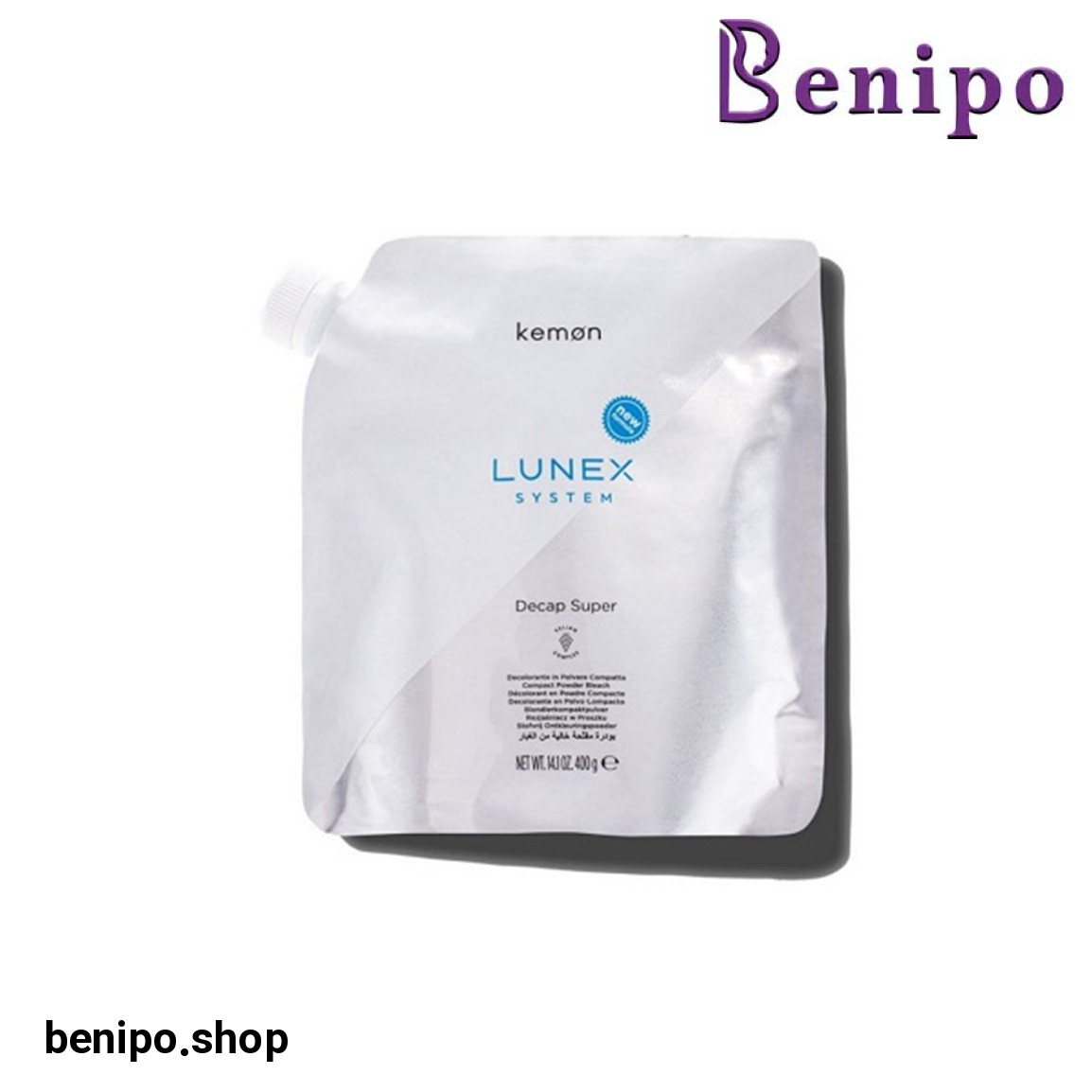 پودر دکلره  آبی وزن 400 گرم