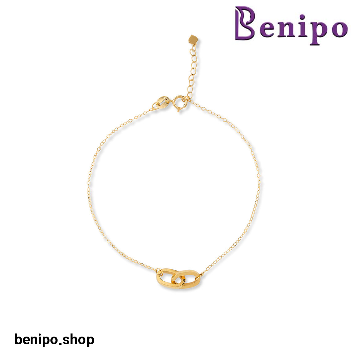 دستبند زنجیر طلا 18 عیار زنانه مدل لاو کارتیه ساده کد BMR539&nbsp;