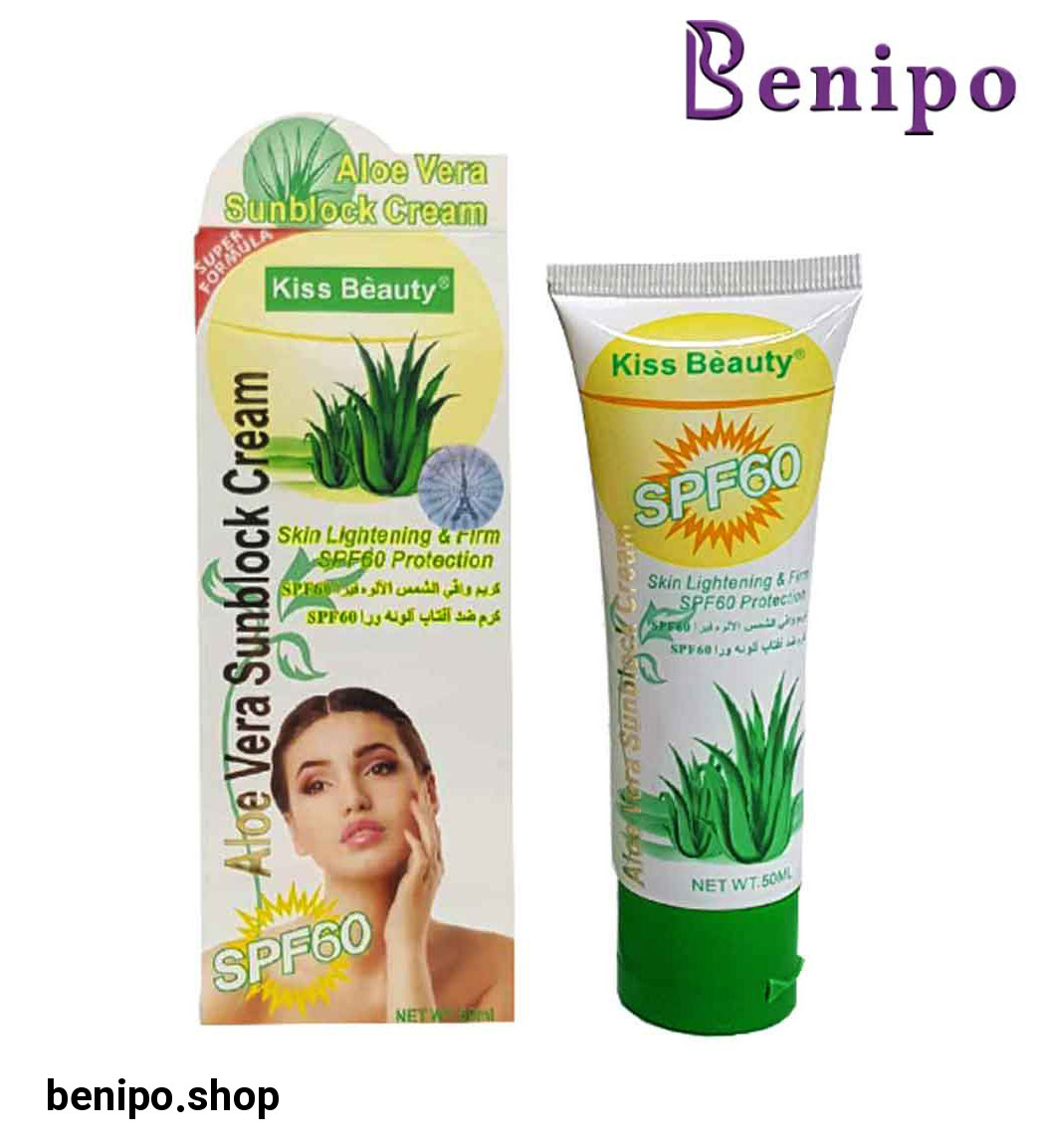 ضد آفتاب حاوی عصاره آلوئه ورا SPF60 حجم 50میل