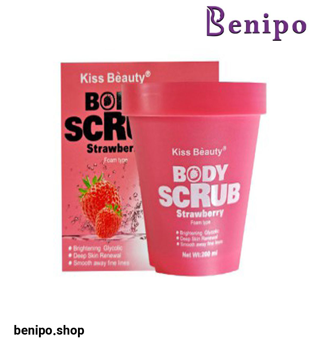 اسکراب شنی بدن توت فرنگی مدل فوم 200میل