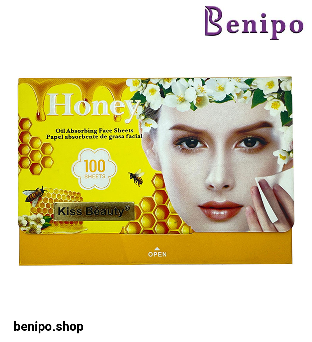 کاغذ جذب کننده چربی صورت حاوی عسل بسته 100 عددی