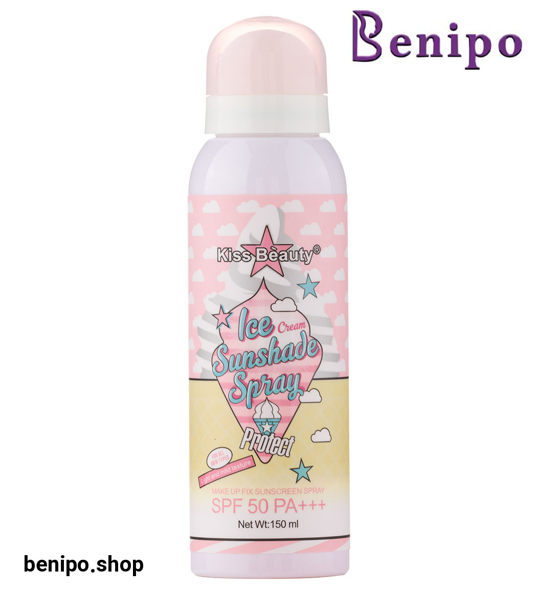 اسپری ضد آفتاب دارای spf50 مدل بستنی حجم 150 میل