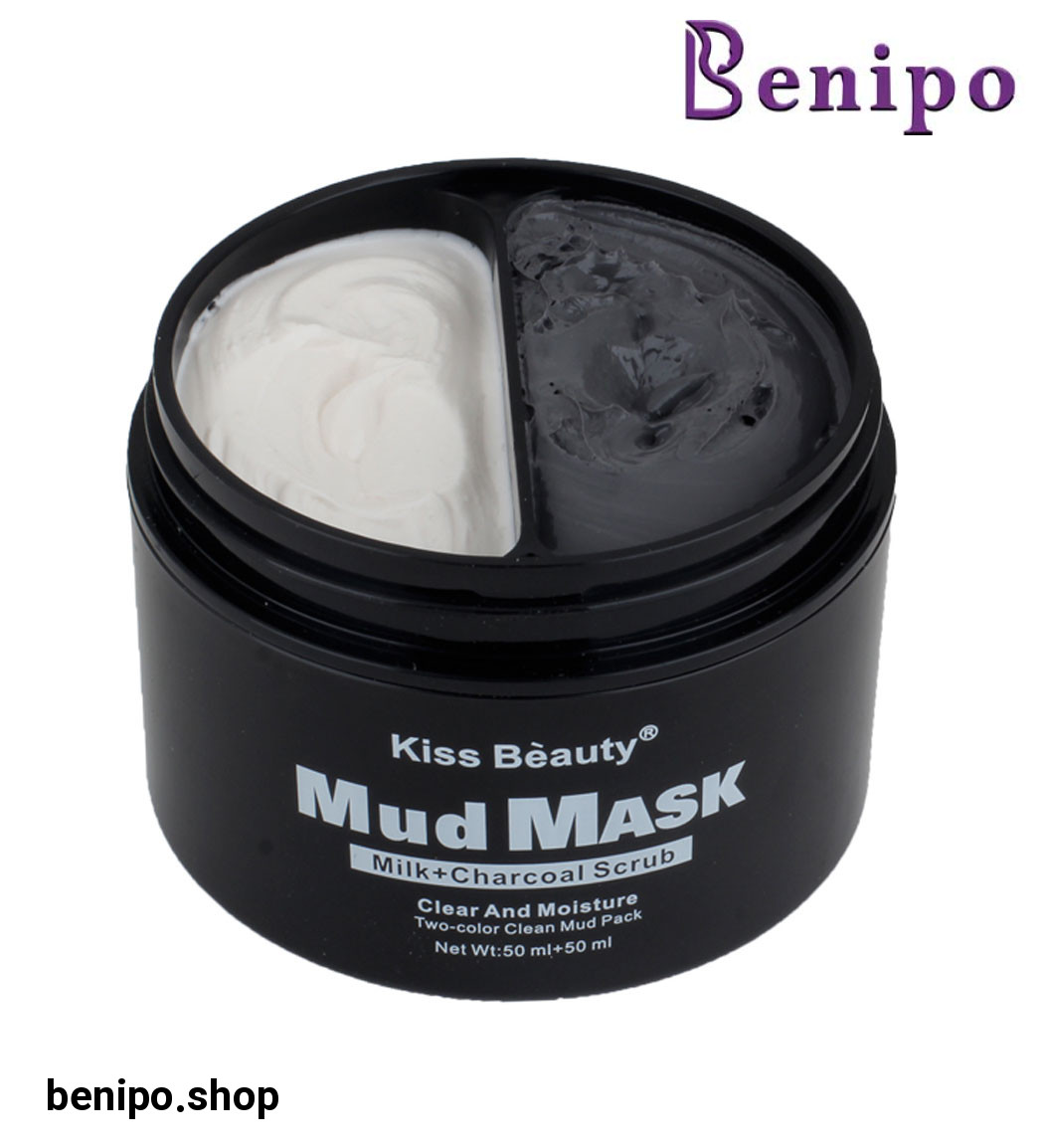 ماسک دوقلو دو رنگ شیر و زغال