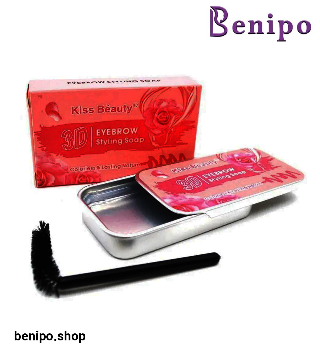 صابون ابرو طرح گل رز همراه برس مخصوص