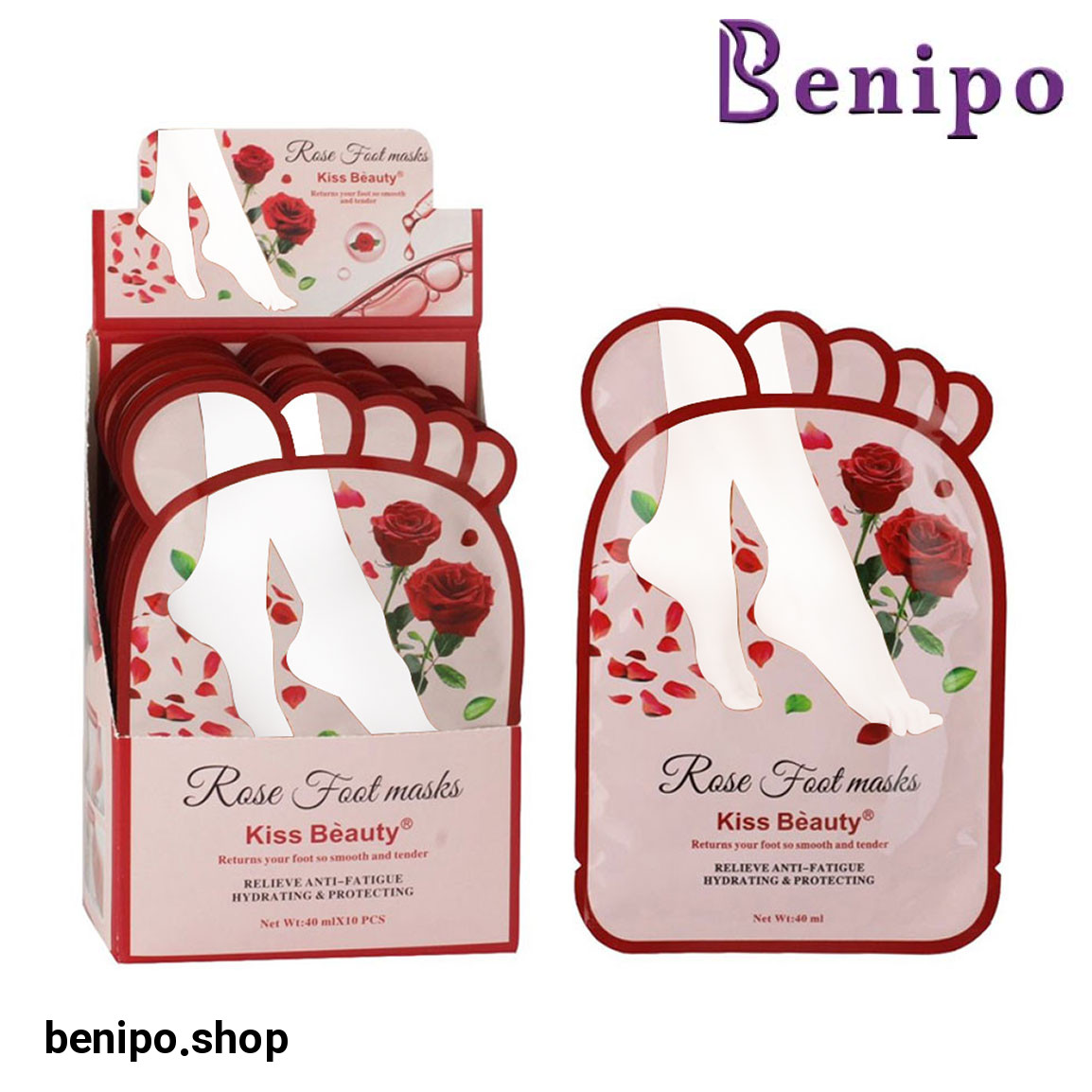 ماسک پا حاوی عصاره گل رز