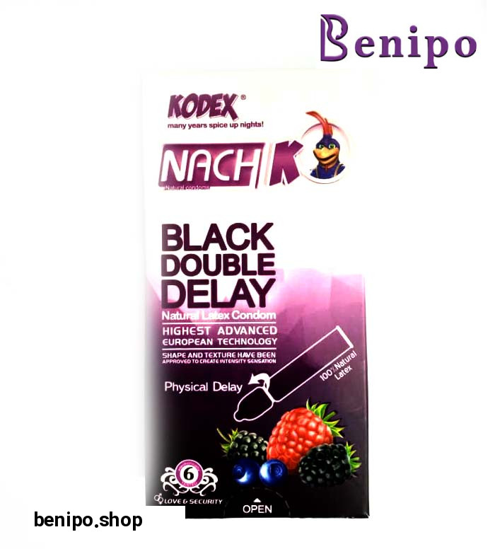 کاندوم بلک دابل  کاندوم تاخیری 6 عددی