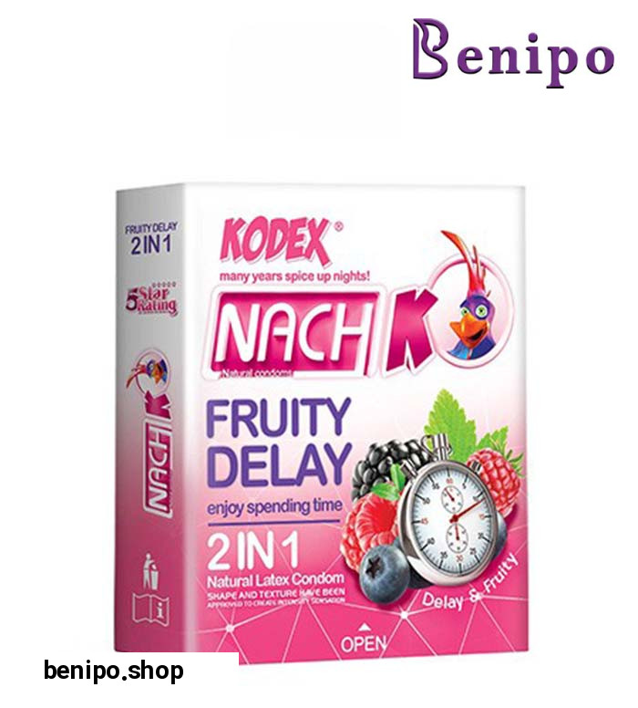 کاندوم میوه ای  2 در 1 بسته 3 عددی