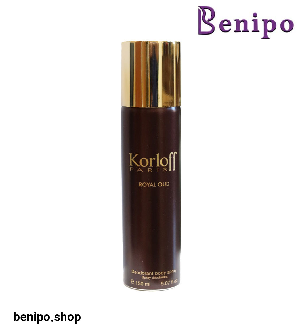 اسپری بدن مردانه مدل Royal Oud حجم 150میلی لیتر