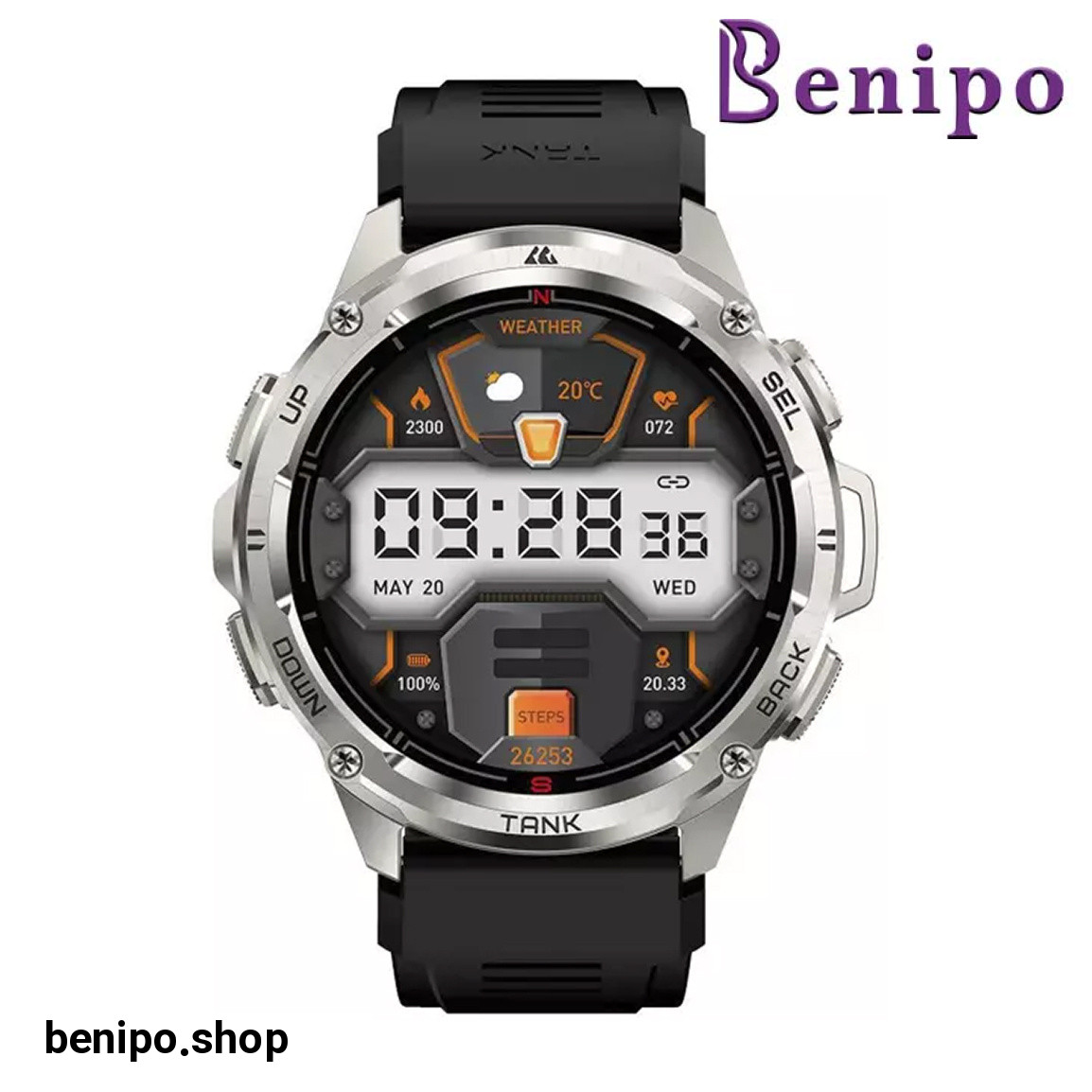 ساعت هوشمند مدل Tank T3