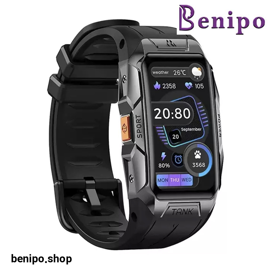 ساعت هوشمند مدل Tank X1