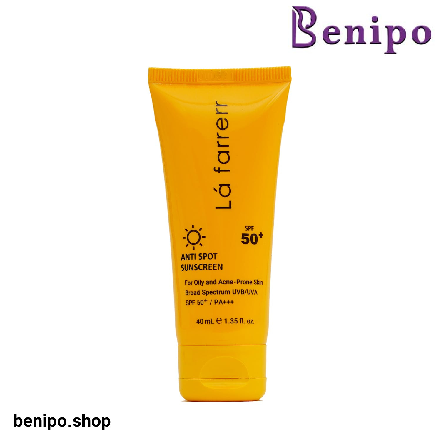 کرم ضد آفتاب و ضد لک بی رنگ لافارر مدل SPF50 مناسب پوست های چرب