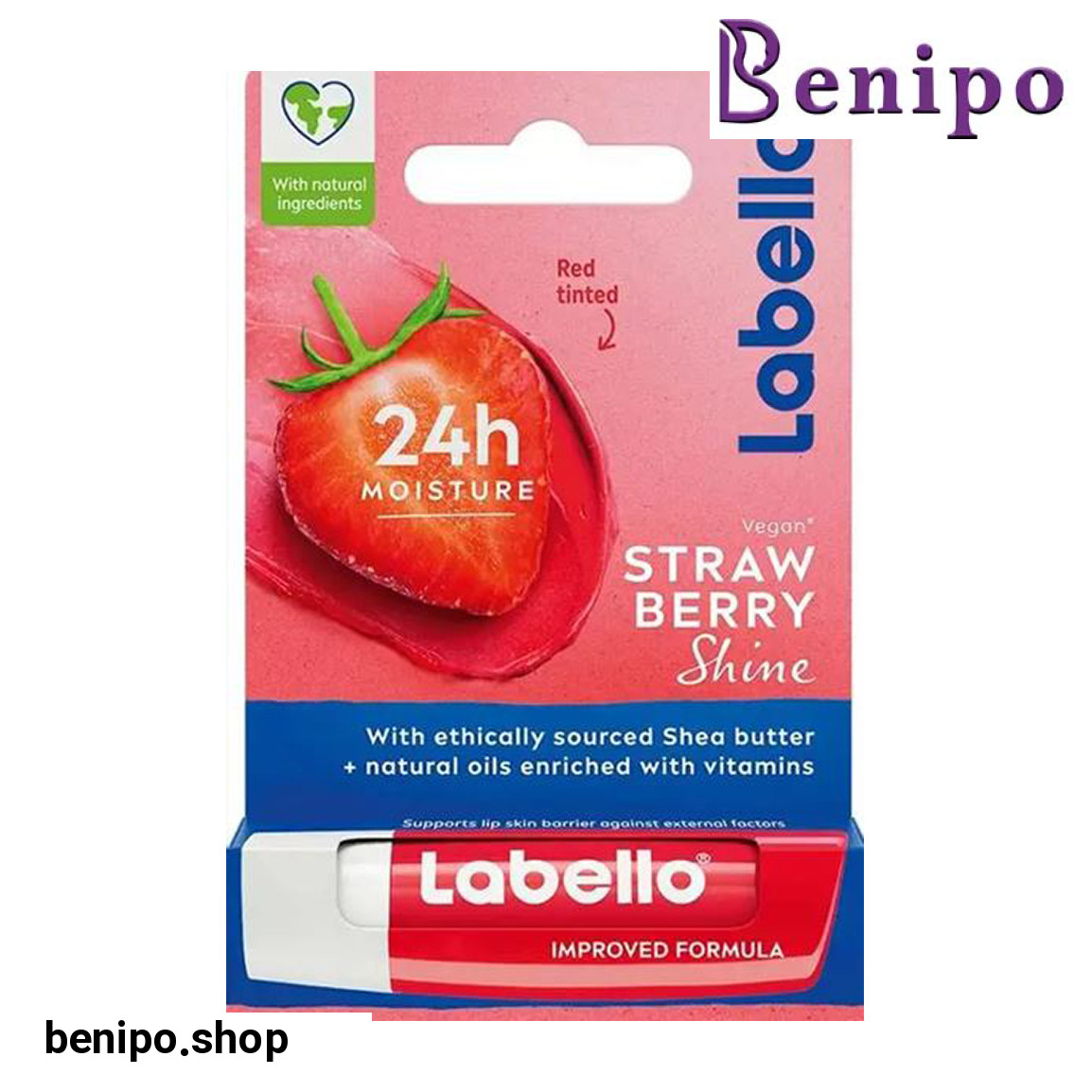 بالم لب توت فرنگی