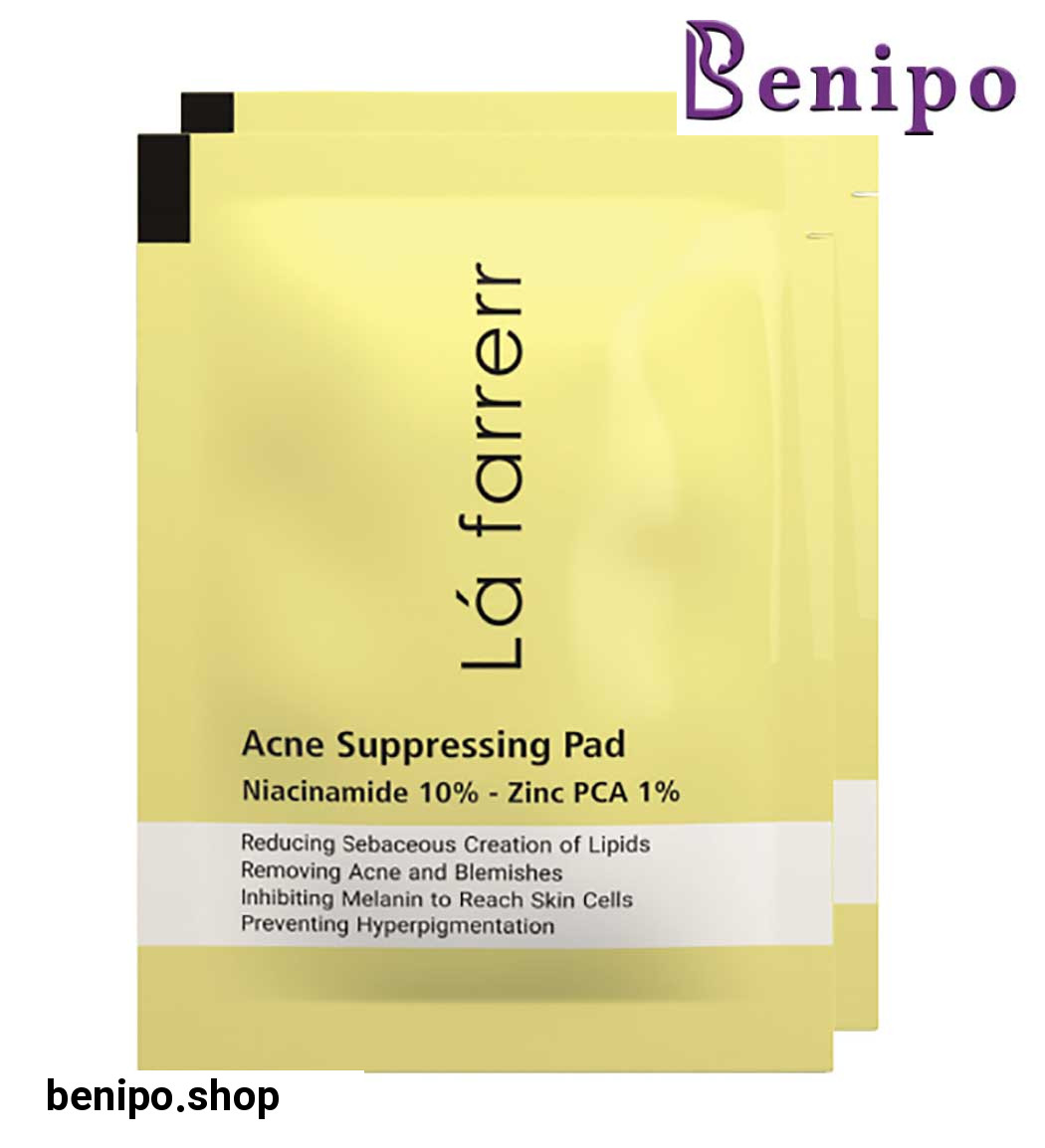 پد ضد آکنه حاوی نیاسین آمید 10% و زینک پی سی آ 1% بسته 30 عددی