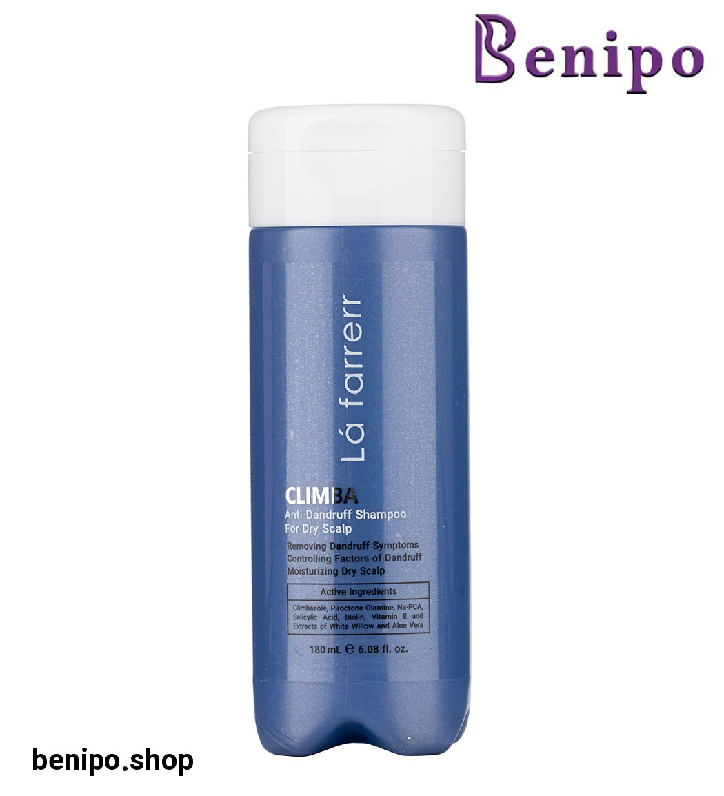 شامپو ضد شوره موهای خشک و زبر مدل کلیمبا