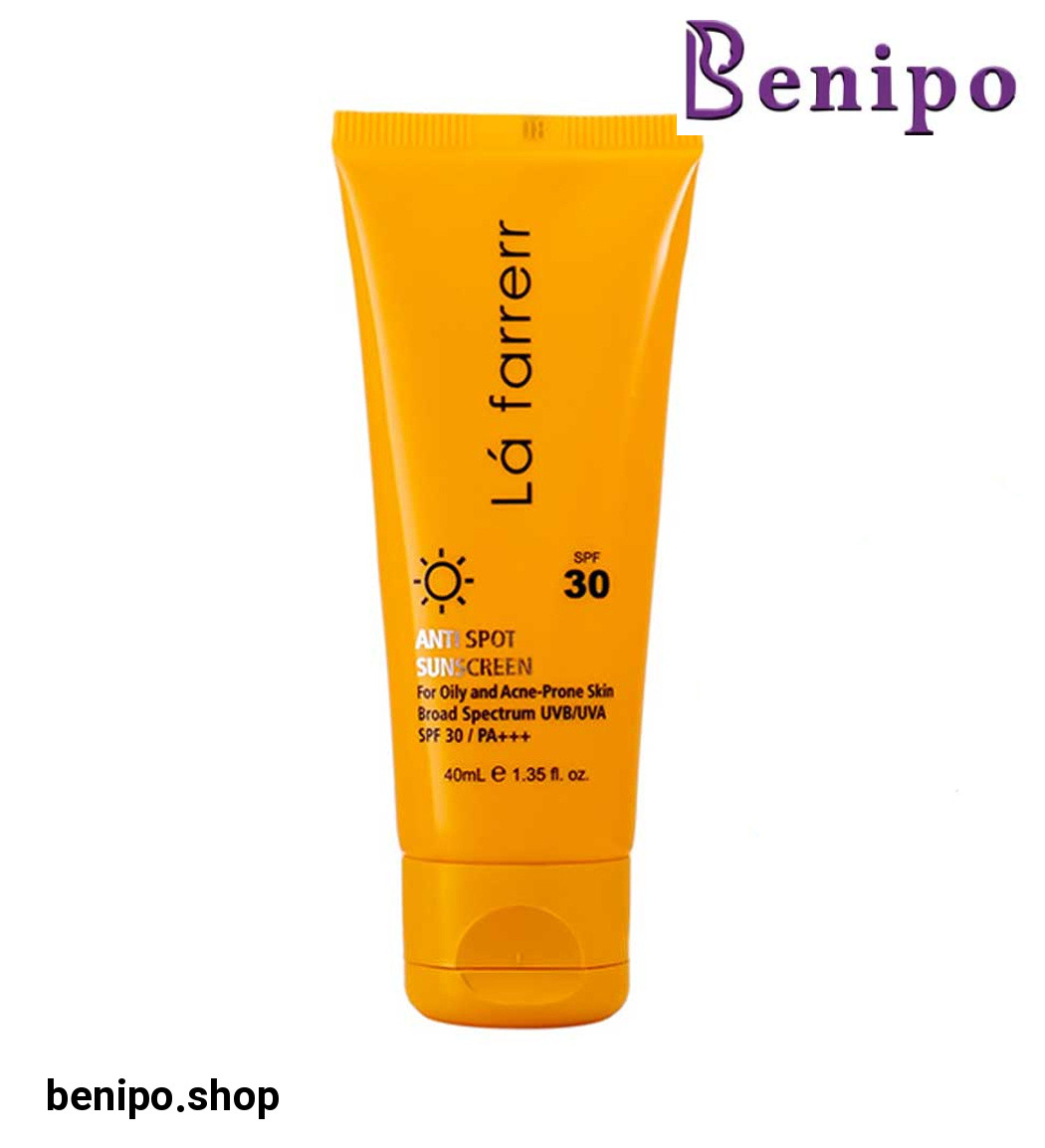 ضد آفتاب و ضد لک SPF 30 بدون رنگ پوست چرب و آکنه دار