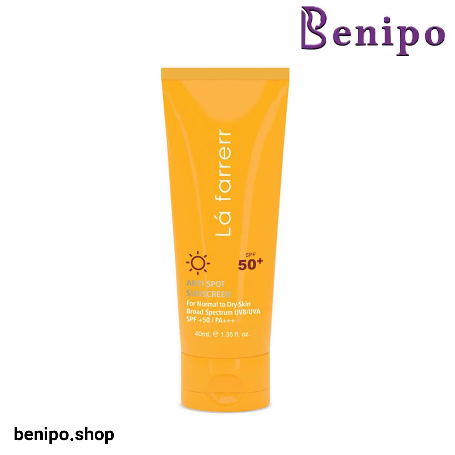 ضد آفتاب و ضد لک بی‌رنگ پوست خشک و معمولی SPF50 لافارر