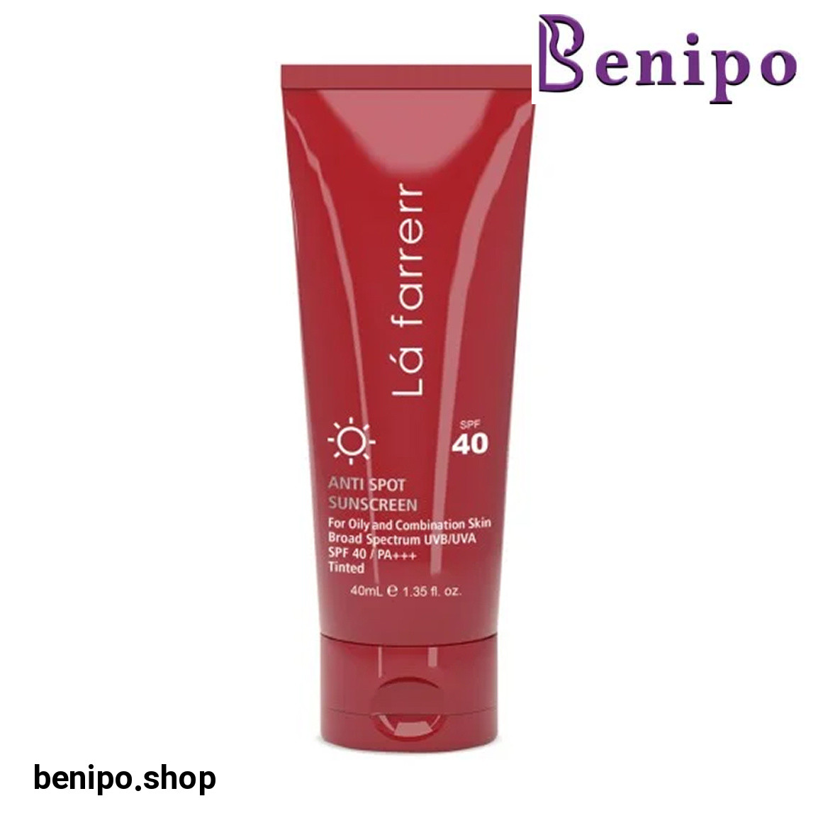 ضد آفتاب و ضد لک رنگی SPF40  مناسب پوست چرب و آکنه دار