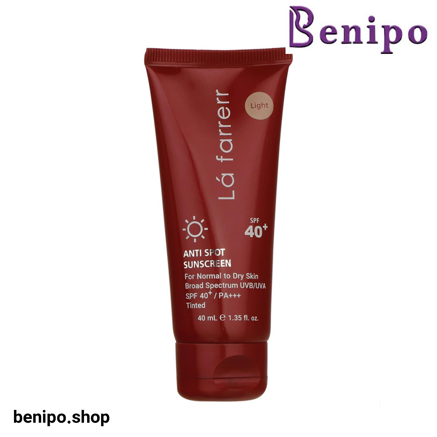 ضد آفتاب ضد لک رنگی پوست خشک و معمولی SPF40 لافارر