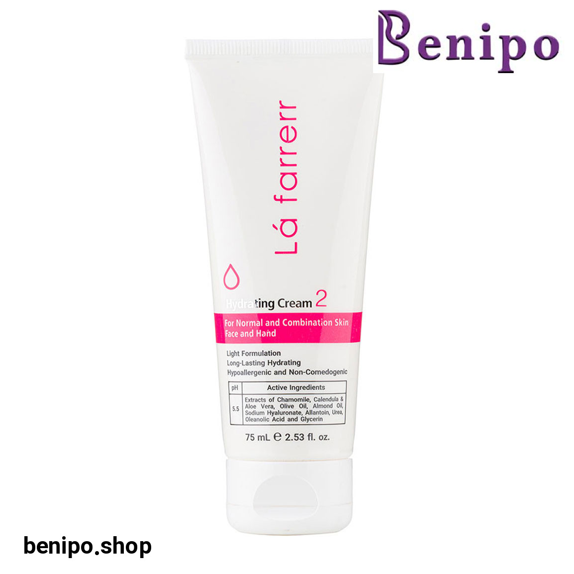 کرم مرطوب کننده و آبرسان مدل 2 مناسب پوست معمولی و مختلط حجم 75 میلی لیتر