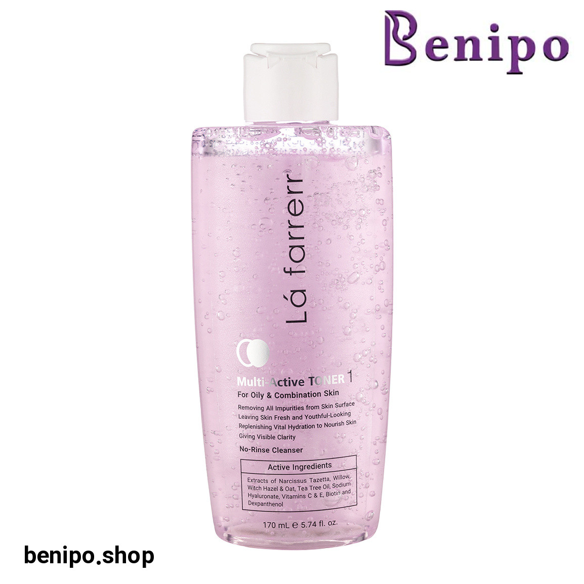 تونر مدل Multi Active مناسب پوست چرب و مختلط حجم 170 میلی لیتر