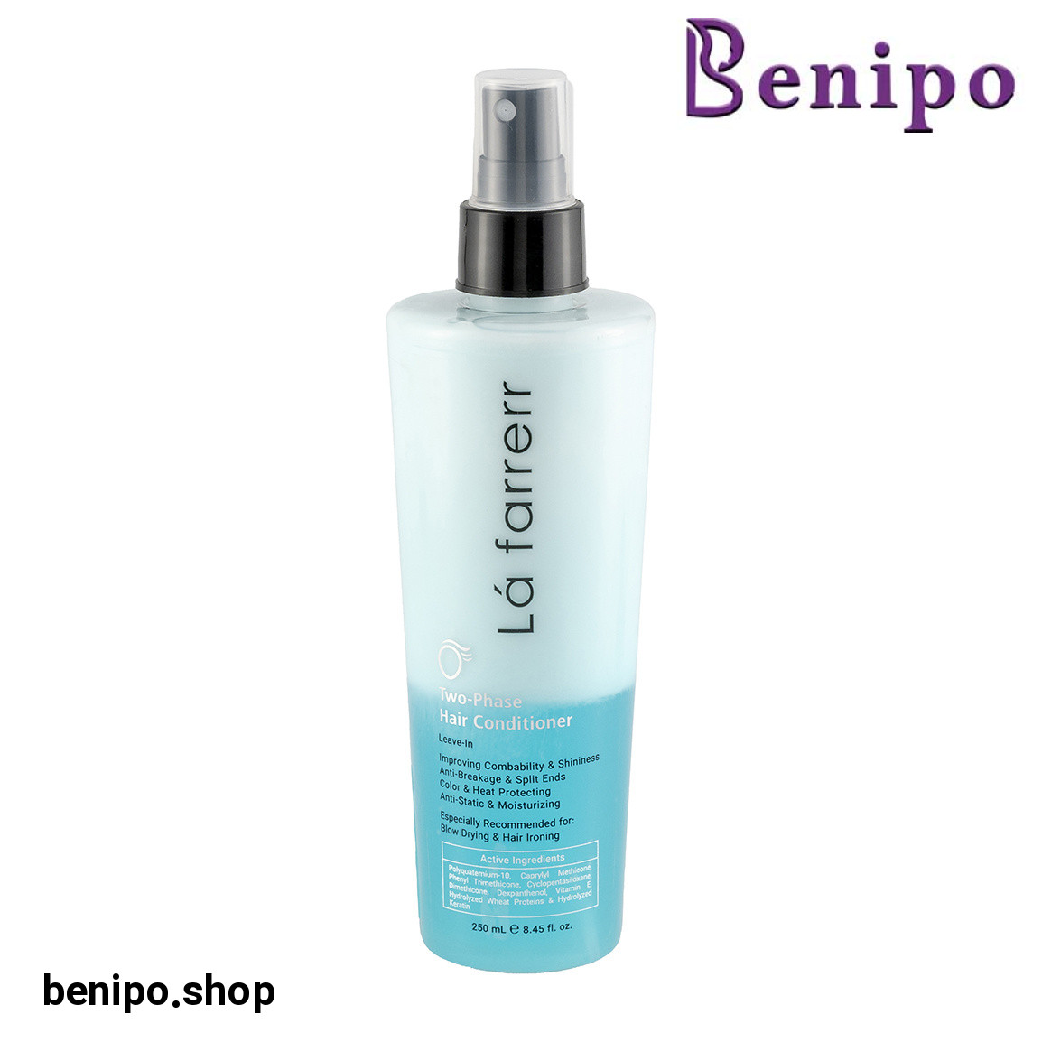 محلول دو فاز نرم کننده و حالت دهنده مو