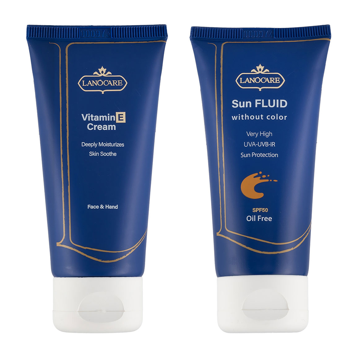 پک 2 عددی مراقبت پوست ویتامین E و ضد آفتاب فلوئید بی رنگ با SPF 50