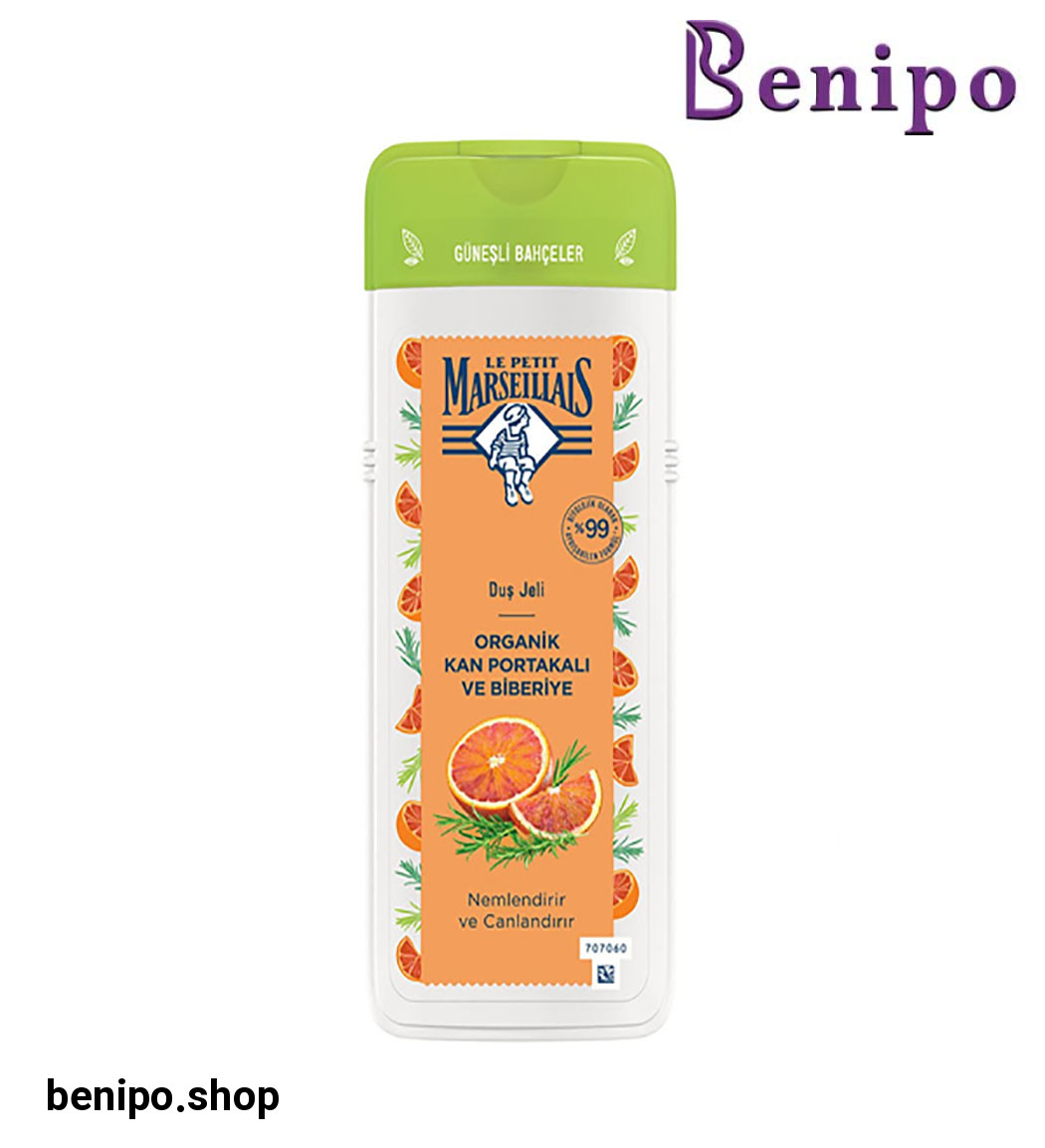 شامپو بدن با عصاره پرتقال‌ خونی و رزماری حجم 400 میل‌