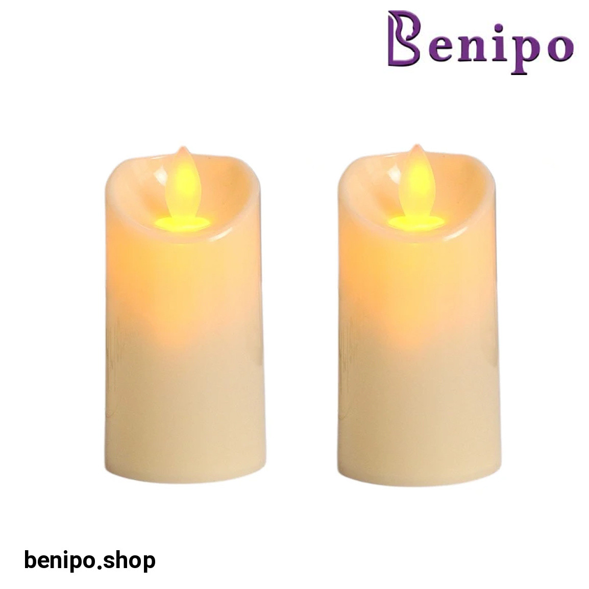 شمع ال ای دی مدل شعله متحرک کد 09 مجموعه 2 عددی