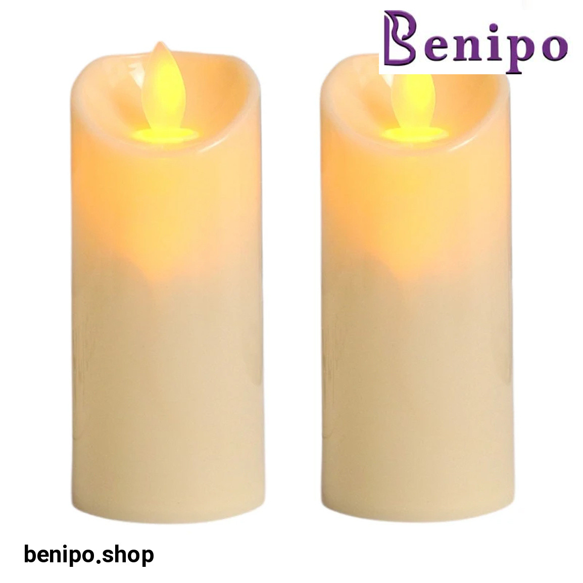 شمع ال ای دی مدل شعله متحرک کد 11 مجموعه 2 عددی