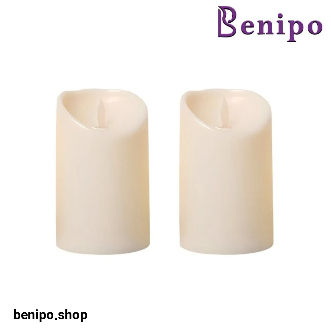 شمع ال ای دی مدل شعله متحرک کد 12 مجموعه 2 عددی