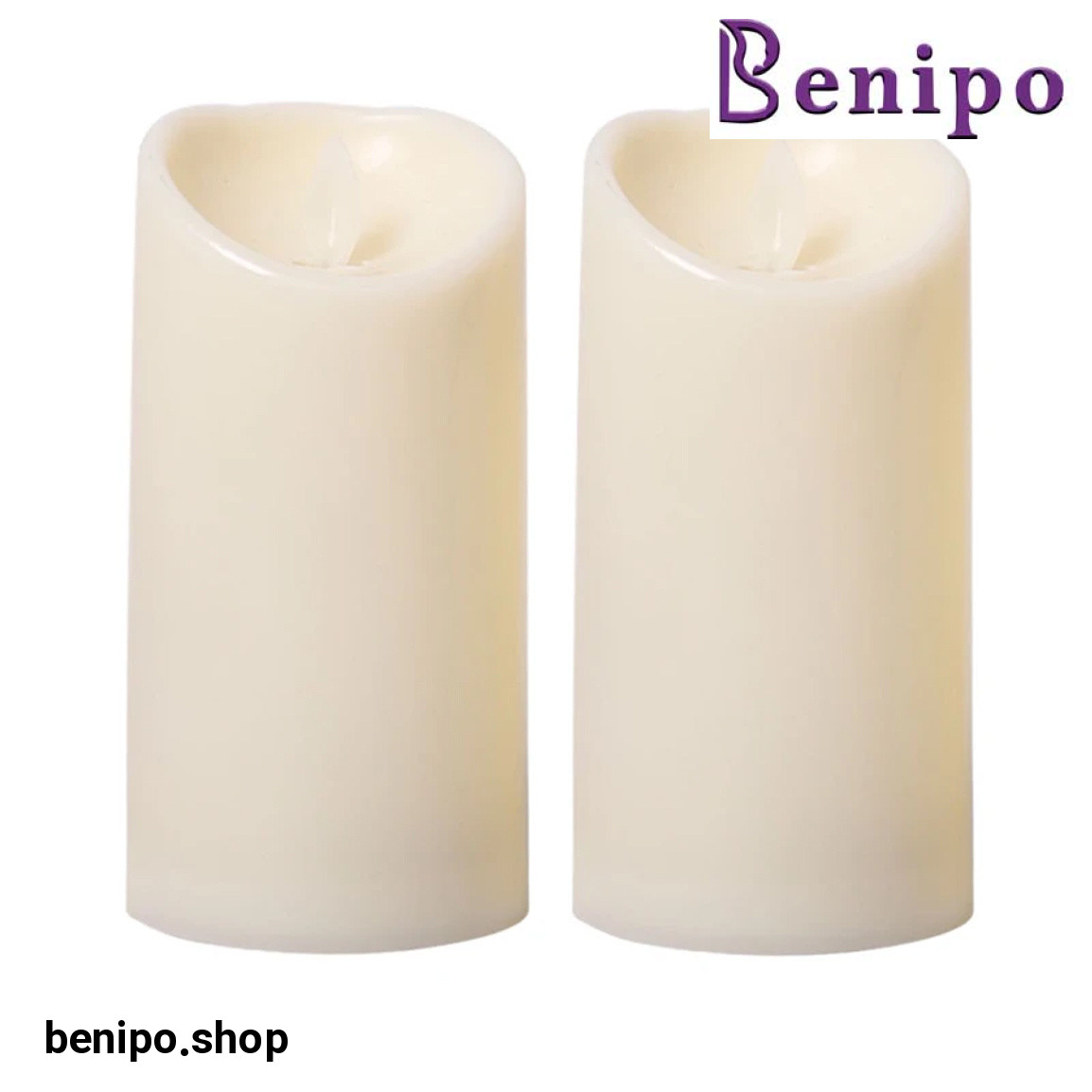 شمع ال ای دی مدل شعله متحرک کد 15 مجموعه 2 عددی