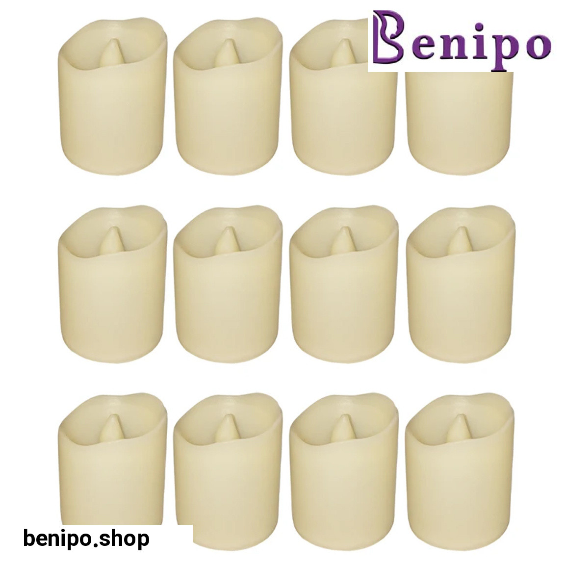 شمع ال ای دی مدل کلاسیک مجموعه 12 عددی