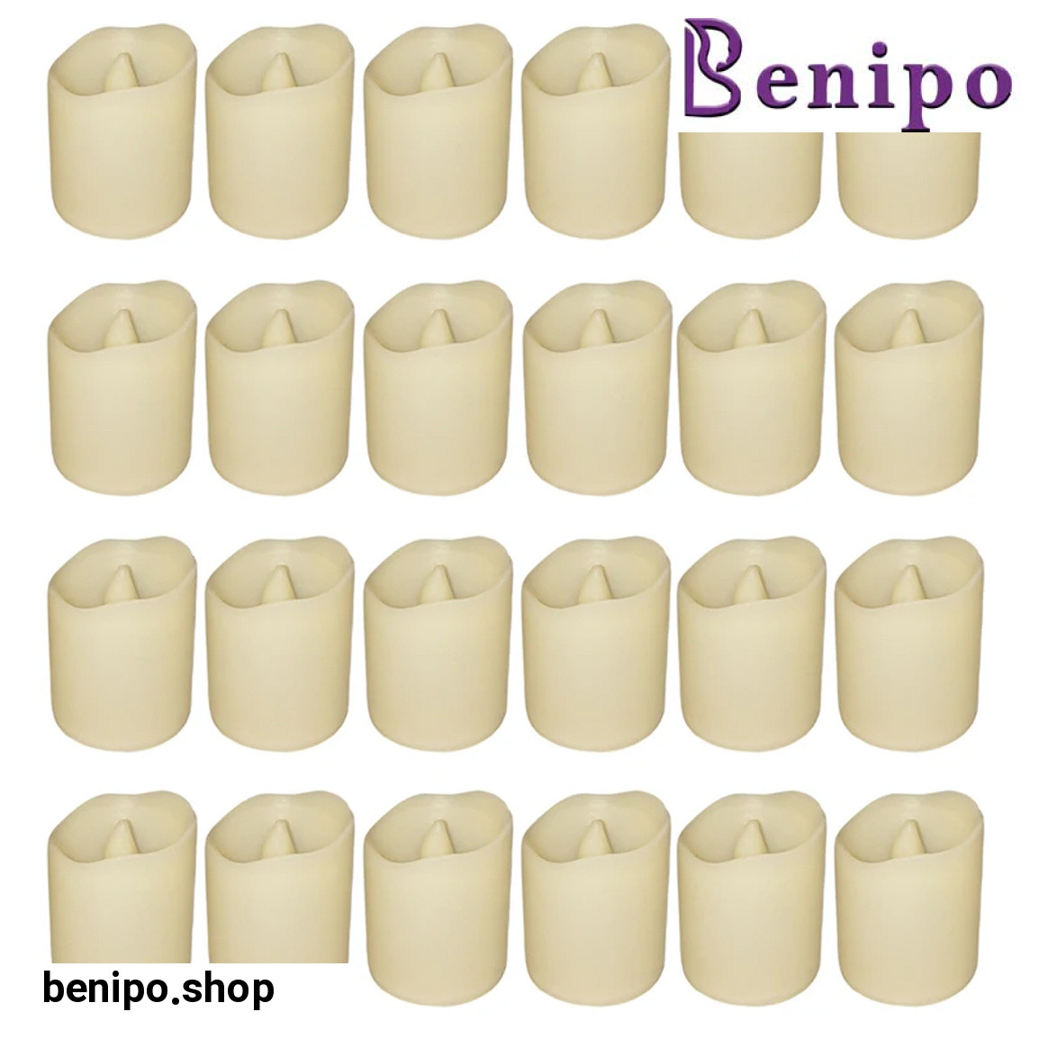 شمع ال ای دی مدل کلاسیک مجموعه 24 عددی